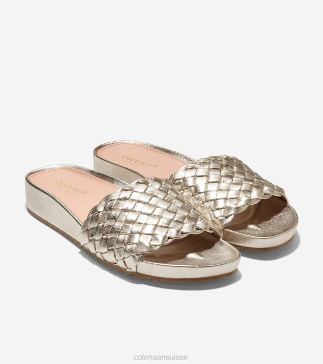 Cole Haan sandale mojave femmes PJ6N48 cuir souple doré chaussure