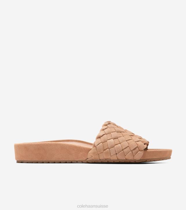 Cole Haan sandale mojave femmes PJ6N49 daim beige blush chaussure