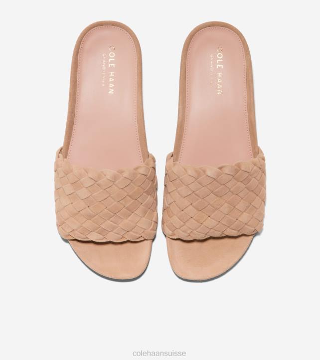 Cole Haan sandale mojave femmes PJ6N49 daim beige blush chaussure