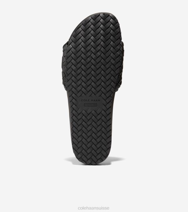 Cole Haan sandale mojave femmes PJ6N50 Cuir noir chaussure