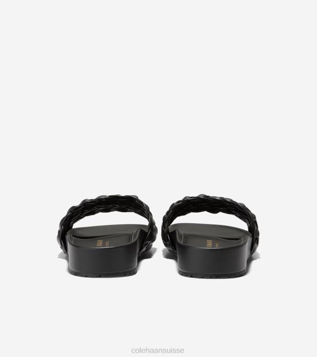 Cole Haan sandale mojave femmes PJ6N50 Cuir noir chaussure