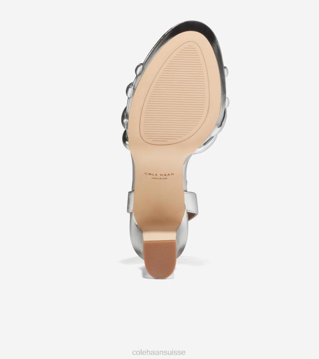 Cole Haan sandale à plateforme grove femmes PJ6N158 specchio d'argent chaussure