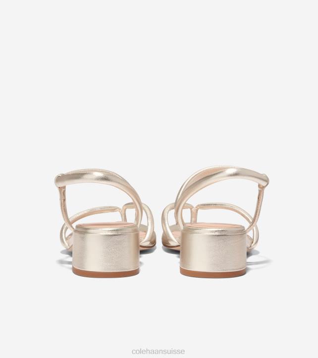 Cole Haan sandale tong calli femmes PJ6N7 or chaussure