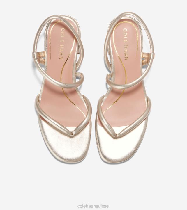 Cole Haan sandale tong calli femmes PJ6N7 or chaussure