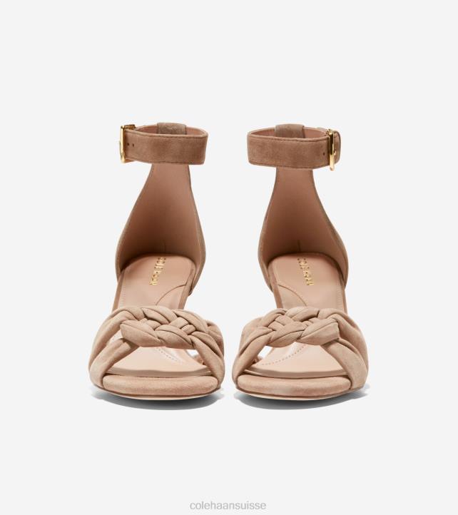 Cole Haan sandale tressée adella femmes PJ6N180 daim whisky chaussure