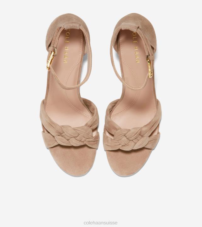 Cole Haan sandale tressée adella femmes PJ6N180 daim whisky chaussure