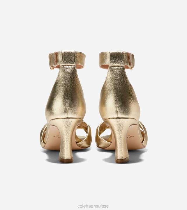 Cole Haan sandale tressée adella femmes PJ6N181 cuir doré chaussure