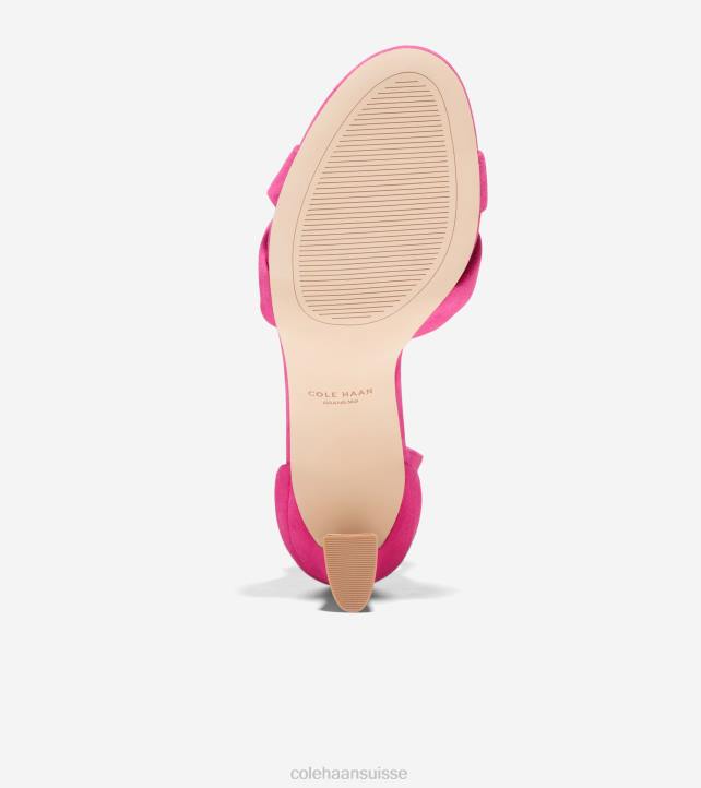 Cole Haan sandale tressée adella femmes PJ6N183 daim rose millefeuille chaussure