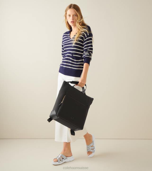 Cole Haan toboggan fendu zerogrand femmes PJ6N195 talc d'argent chaussure