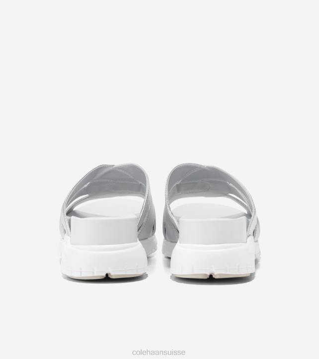 Cole Haan toboggan fendu zerogrand femmes PJ6N195 talc d'argent chaussure