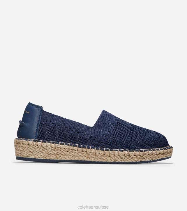 Cole Haan espadrille cloudfeel femmes PJ6N86 stitchlite bleu marine chaussure