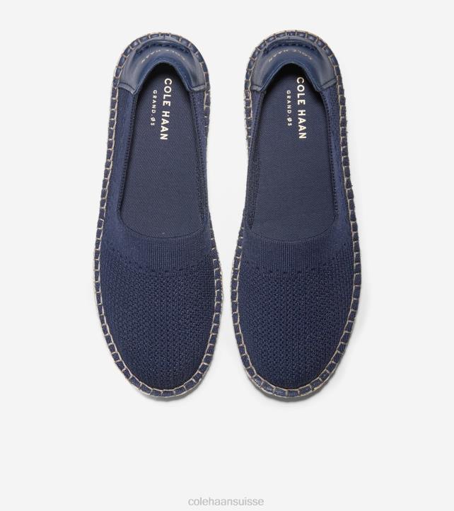 Cole Haan espadrille cloudfeel femmes PJ6N86 stitchlite bleu marine chaussure