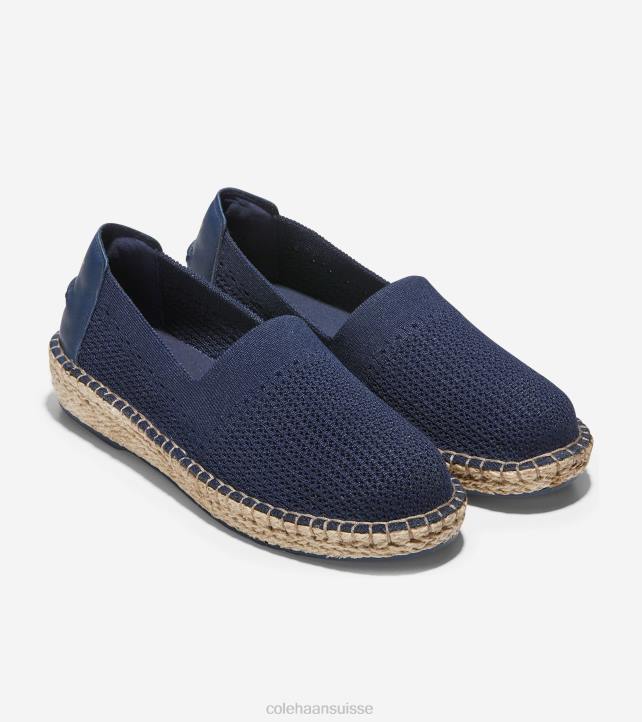 Cole Haan espadrille cloudfeel femmes PJ6N86 stitchlite bleu marine chaussure