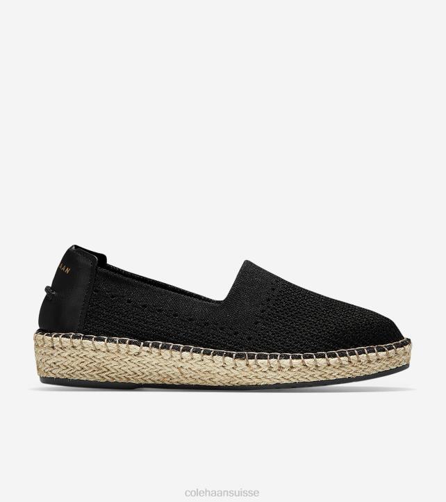 Cole Haan espadrille cloudfeel femmes PJ6N88 noir chaussure