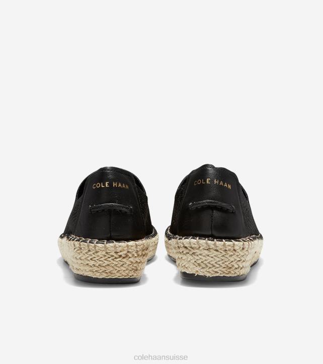 Cole Haan espadrille cloudfeel femmes PJ6N88 noir chaussure
