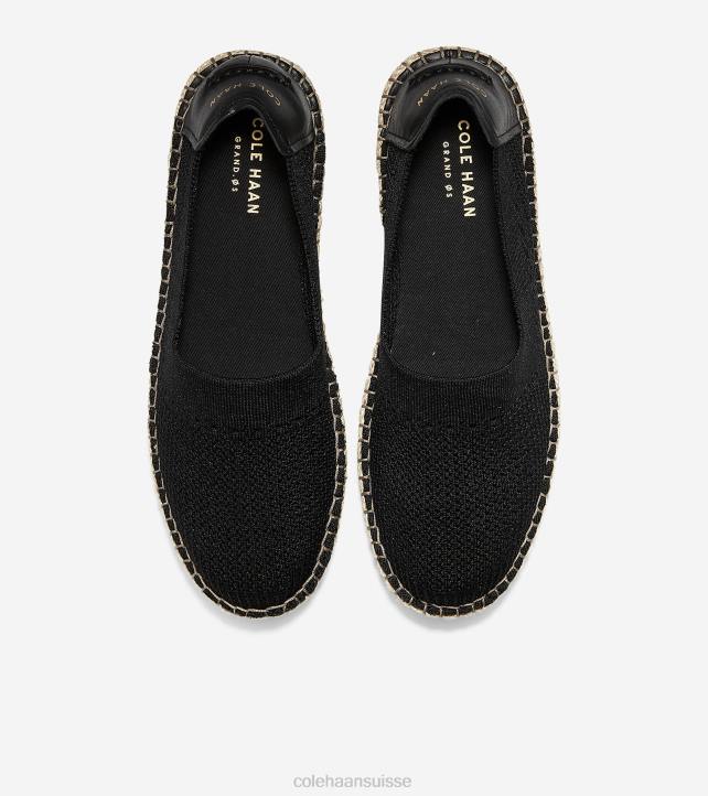 Cole Haan espadrille cloudfeel femmes PJ6N88 noir chaussure