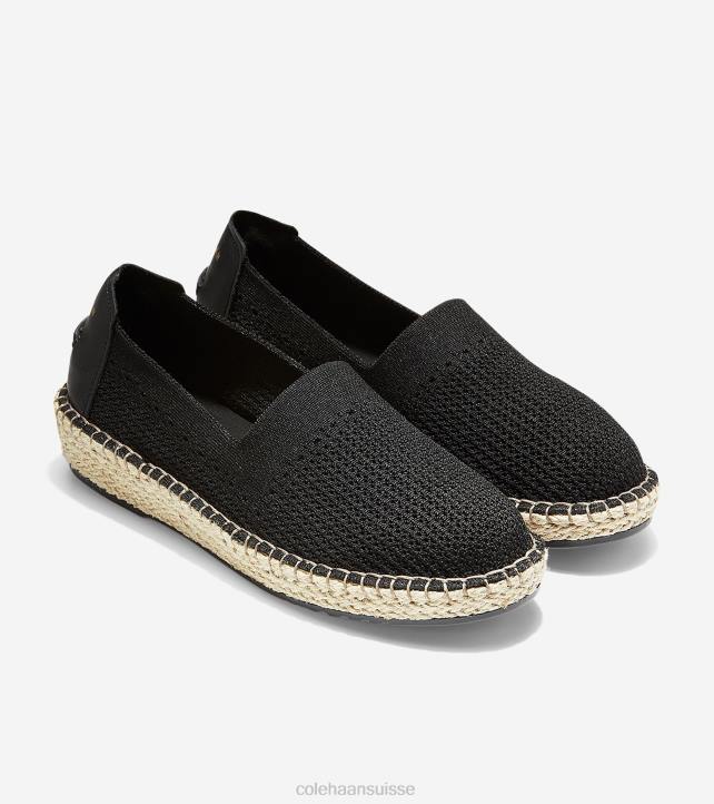 Cole Haan espadrille cloudfeel femmes PJ6N88 noir chaussure