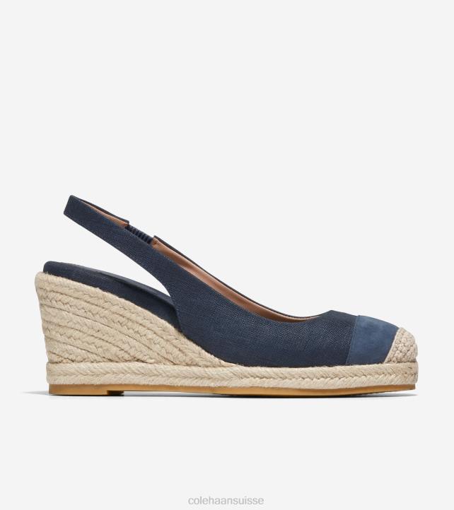 Cole Haan espadrilles compensées cloudfeel femmes PJ6N35 blazer bleu marine chaussure