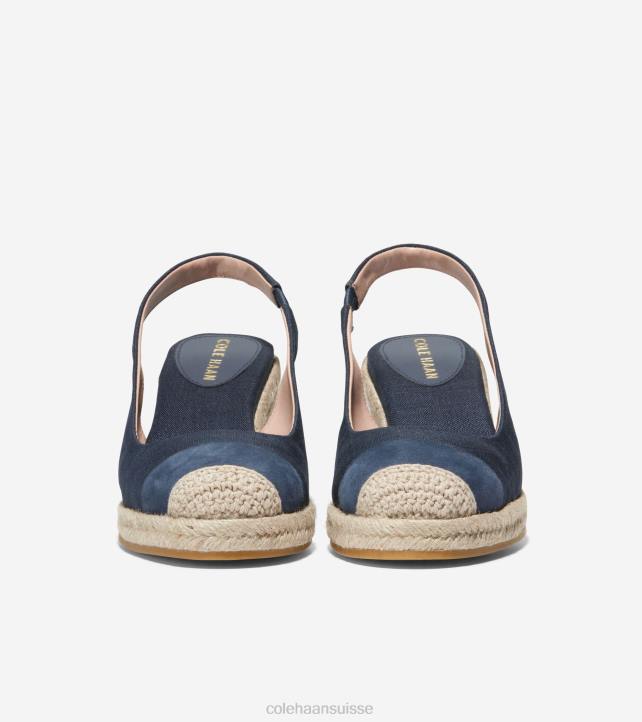 Cole Haan espadrilles compensées cloudfeel femmes PJ6N35 blazer bleu marine chaussure