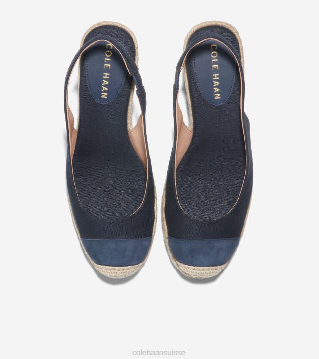 Cole Haan espadrilles compensées cloudfeel femmes PJ6N35 blazer bleu marine chaussure