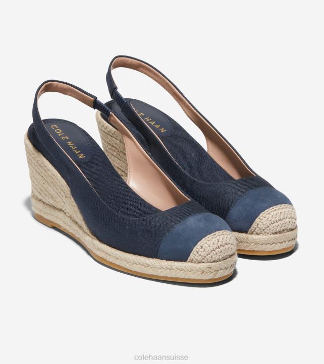 Cole Haan espadrilles compensées cloudfeel femmes PJ6N35 blazer bleu marine chaussure
