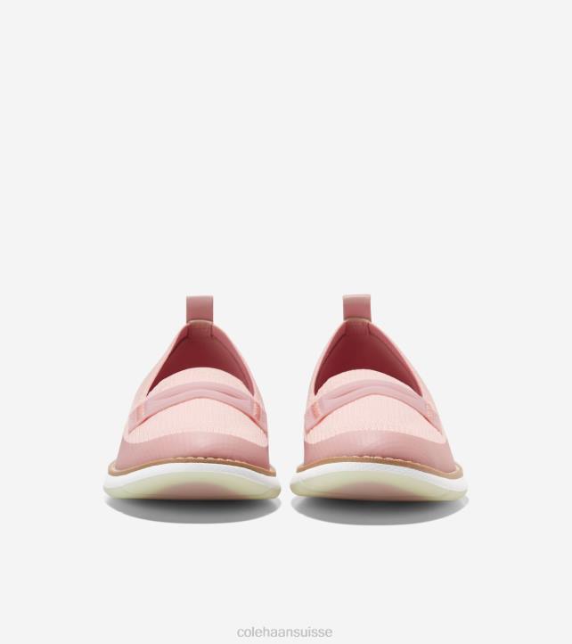 Cole Haan 4.zérogrand mocassin femmes PJ6N134 maille rose smoke-white stitchlite chaussure
