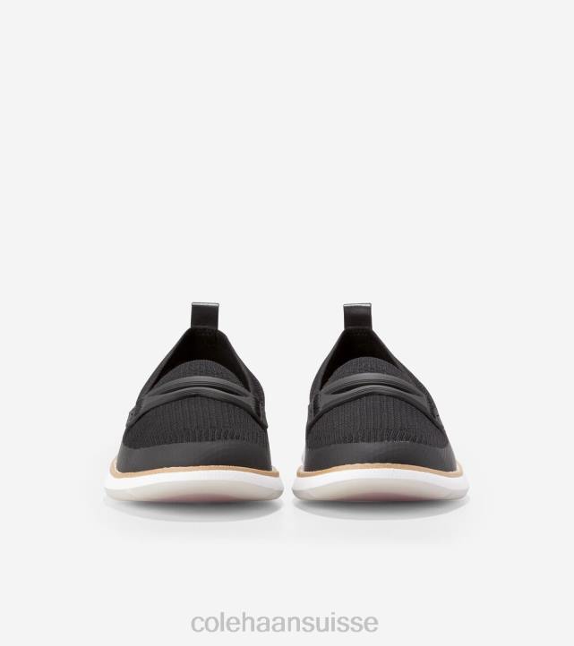 Cole Haan 4.zérogrand mocassin femmes PJ6N136 baie noire stitchlite-brillant chaussure