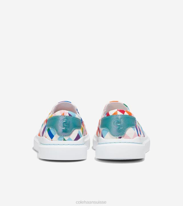Cole Haan baskets à enfiler en toile rallye grandpro femmes PJ6N56 fierté multicolore chaussure