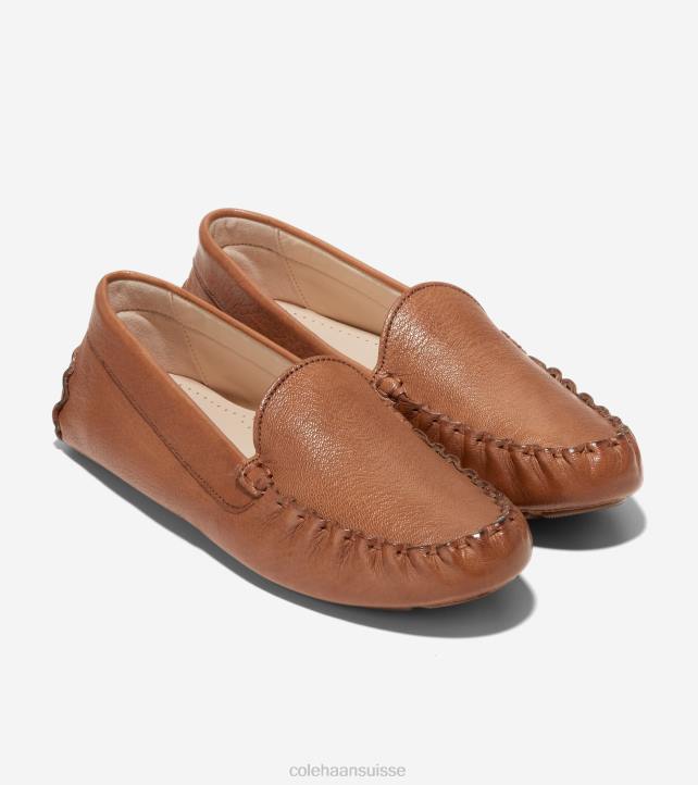 Cole Haan chauffeur evelyne femmes PJ6N64 cuir de noix de pécan chaussure