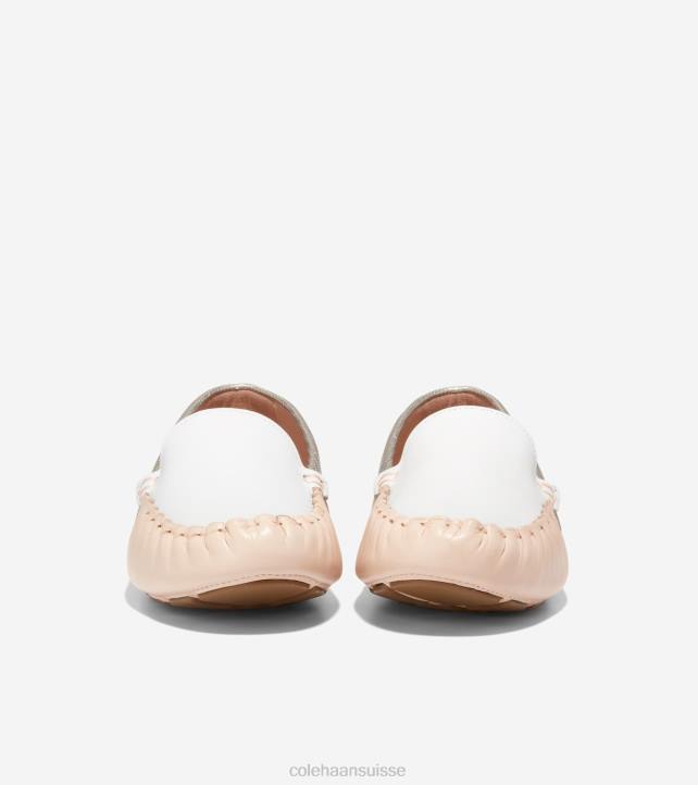 Cole Haan chauffeur evelyne femmes PJ6N65 beige-métallique-ivoire chaussure