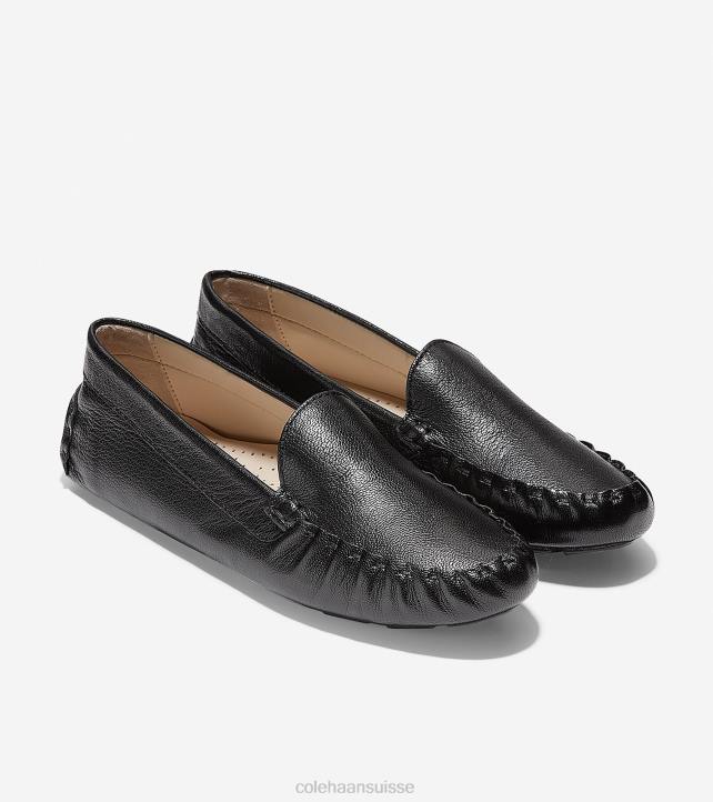 Cole Haan chauffeur evelyne femmes PJ6N67 Cuir noir chaussure