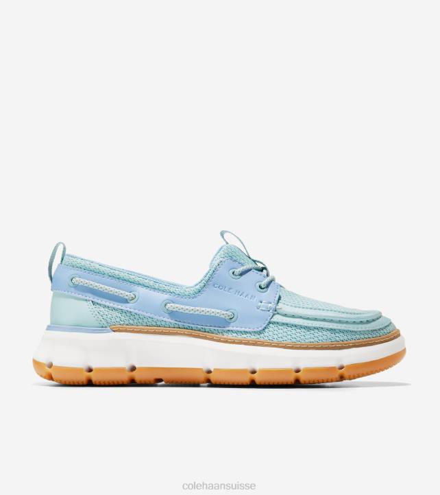 Cole Haan chaussure de bateau de régate 4.zerogrand femmes PJ6N15 bleu oxford chaussure