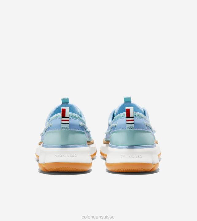 Cole Haan chaussure de bateau de régate 4.zerogrand femmes PJ6N15 bleu oxford chaussure