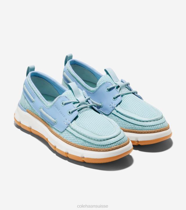 Cole Haan chaussure de bateau de régate 4.zerogrand femmes PJ6N15 bleu oxford chaussure