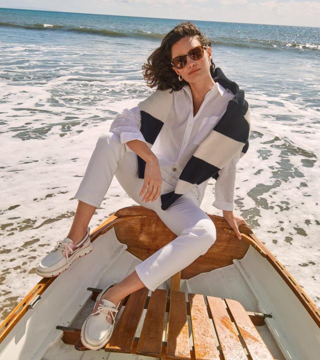 Cole Haan chaussure de bateau de régate 4.zerogrand femmes PJ6N18 ivoire-rosewater-métallique-rosecloud chaussure