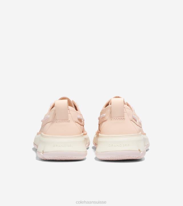 Cole Haan chaussure de bateau de régate 4.zerogrand femmes PJ6N20 tan-ivoire-eau de rose blanchie chaussure