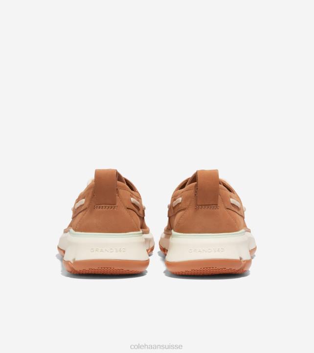 Cole Haan chaussure de bateau de régate 4.zerogrand femmes PJ6N21 noix de pécan-ivoire chaussure