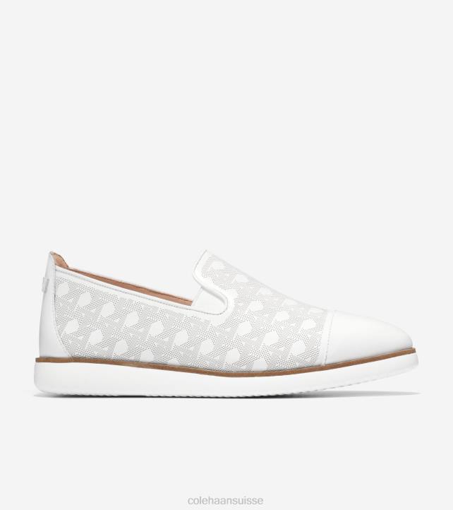 Cole Haan mocassins à enfiler grande ambition femmes PJ6N202 blanc chaussure