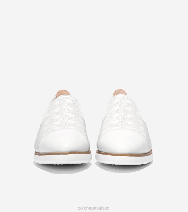 Cole Haan mocassins à enfiler grande ambition femmes PJ6N202 blanc chaussure