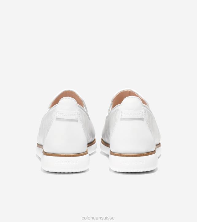 Cole Haan mocassins à enfiler grande ambition femmes PJ6N202 blanc chaussure