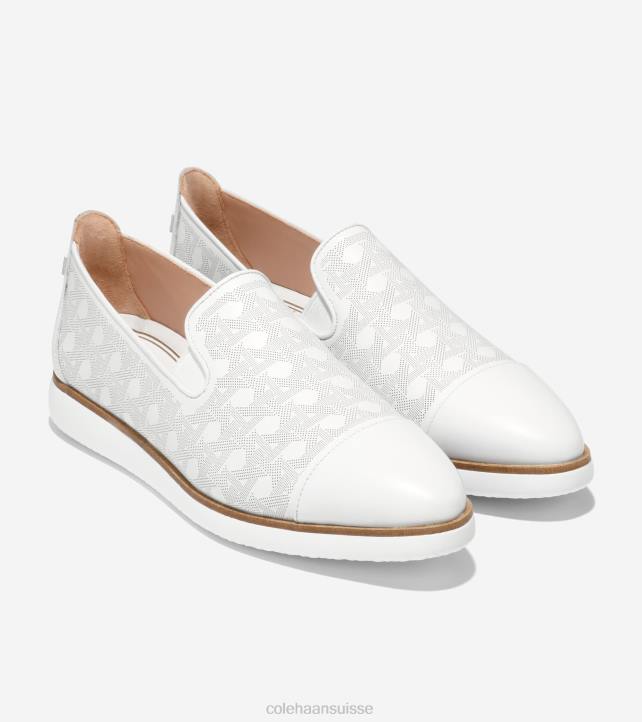 Cole Haan mocassins à enfiler grande ambition femmes PJ6N202 blanc chaussure