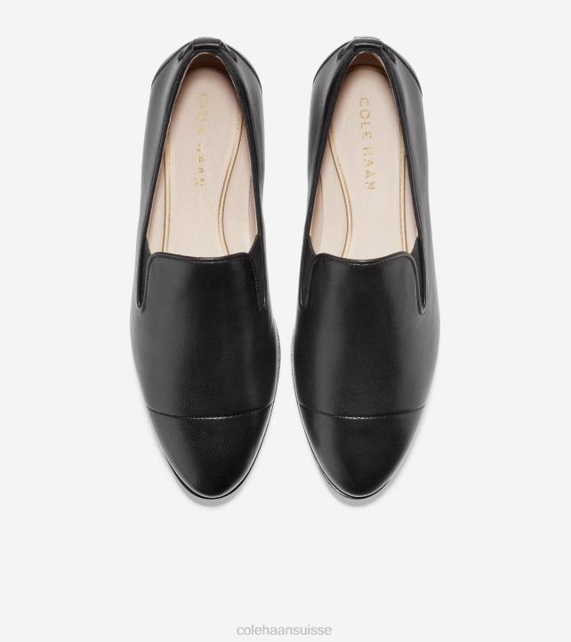 Cole Haan mocassins à enfiler grande ambition femmes PJ6N203 Cuir noir chaussure