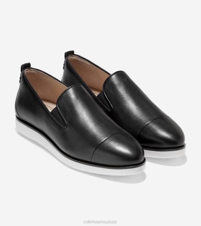 Cole Haan mocassins à enfiler grande ambition femmes PJ6N203 Cuir noir chaussure