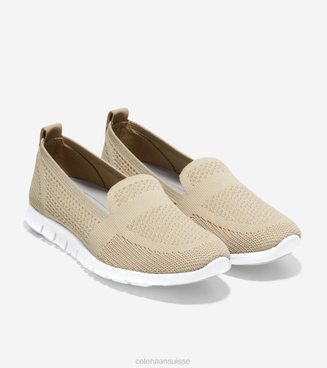Cole Haan mocassins à enfiler zerogrand femmes PJ6N123 point de seigle chaussure