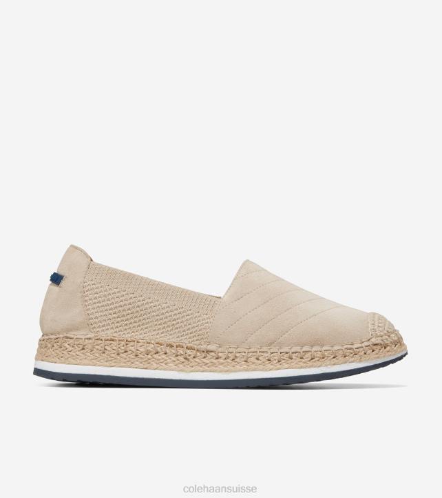 Cole Haan mocassins à espadrilles cloudfeel femmes PJ6N231 sésame chaussure