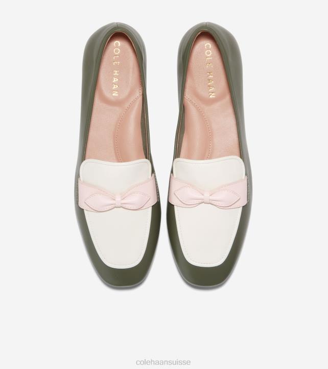 Cole Haan mocassins à nœud york femmes PJ6N138 feuille de thé-aigrette-eau de rose chaussure