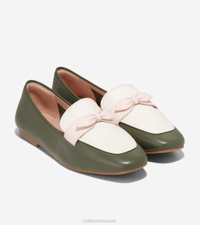 Cole Haan mocassins à nœud york femmes PJ6N138 feuille de thé-aigrette-eau de rose chaussure