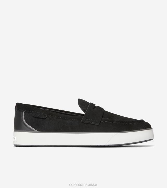 Cole Haan mocassins nantucket 2.0 femmes PJ6N92 noir-calme abat-jour-blanc chaussure