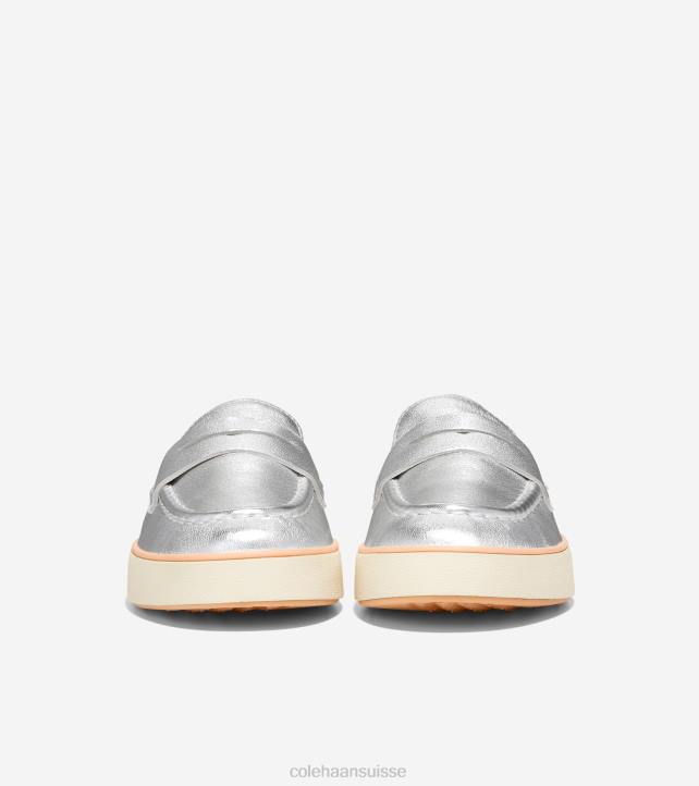 Cole Haan mocassins nantucket 2.0 femmes PJ6N94 argent métallisé-ivoire chaussure