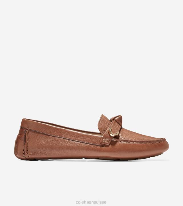 Cole Haan pilote d'arc evelyn femmes PJ6N69 cuir de noix de pécan chaussure